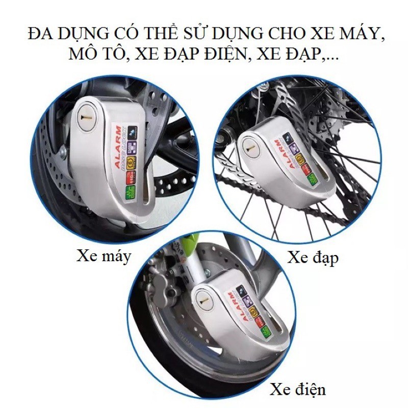 Ổ khoá đĩa cảm biến xe đạp, xe máy (Chống cắt) Sportslink ALARM Disclock