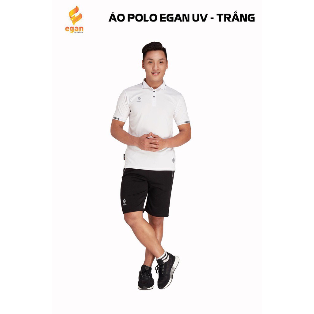 Áo Polo UV Egan - Màu Trắng - ViKi Sport