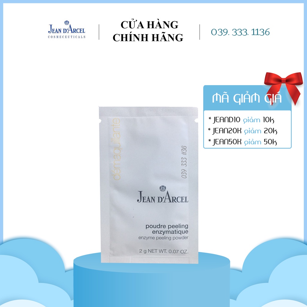 Bột tẩy da chết Jean D'Arcel _ Jean Darcel enzyme peeling powder 2g/gói