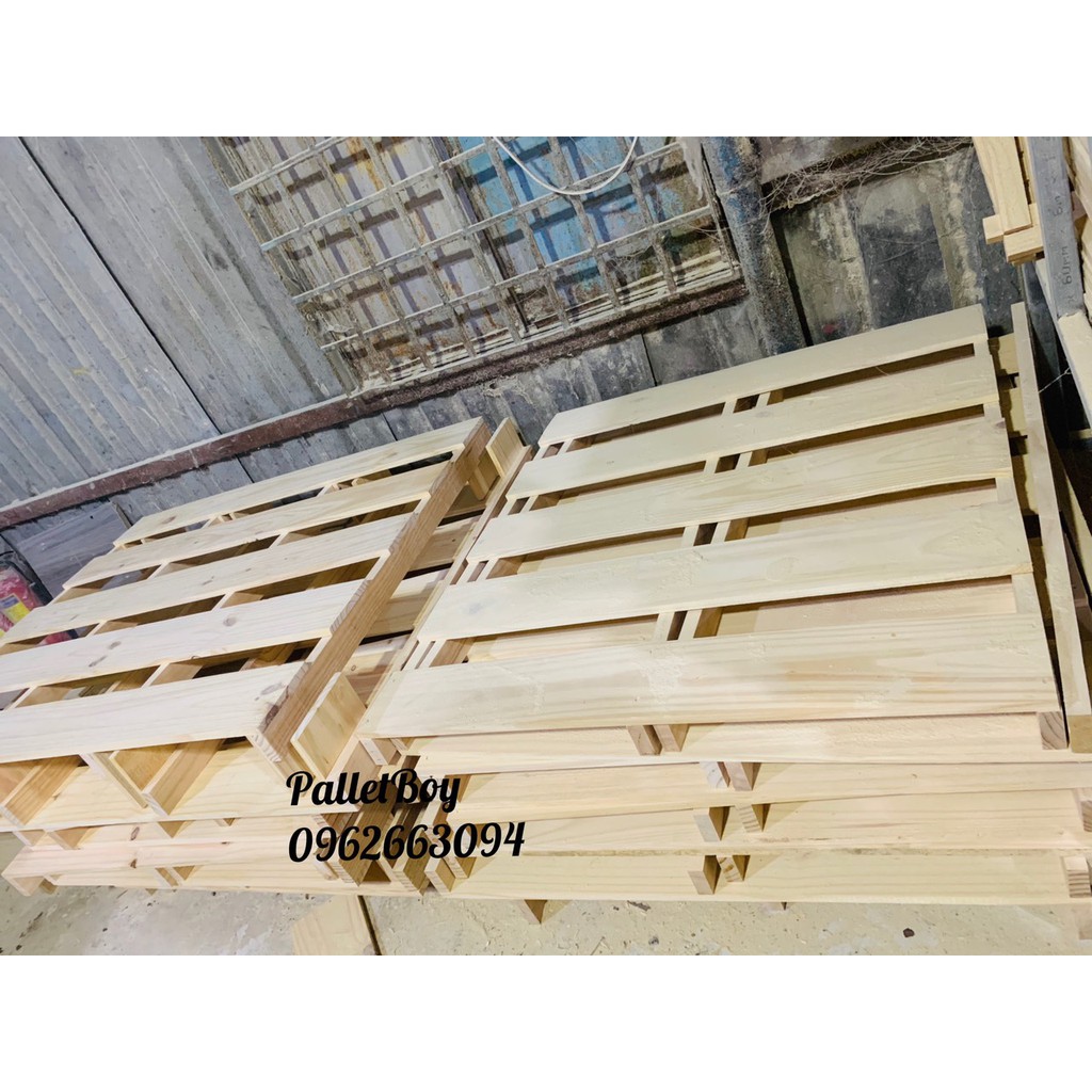 Giường Pallet / Giường Ngủ Pallet Gỗ Thông Gấp Gọn / Giường Gỗ Thông nhập khẩu Mới 100% - PalletBoy94