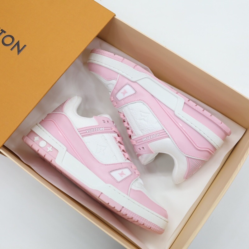 Giày thể thao nữ cao cấp Louis Vuitton LV Trainer màu siêu xinh