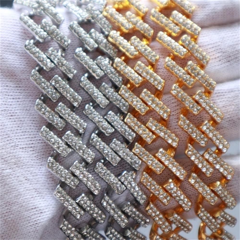 Vòng cổ đeo cổ 12mm đính kim cương lấp lánh thời trang sang trọng cho nam và nữ