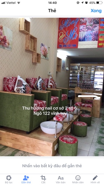 Nội thất nail thu hường 0988724565