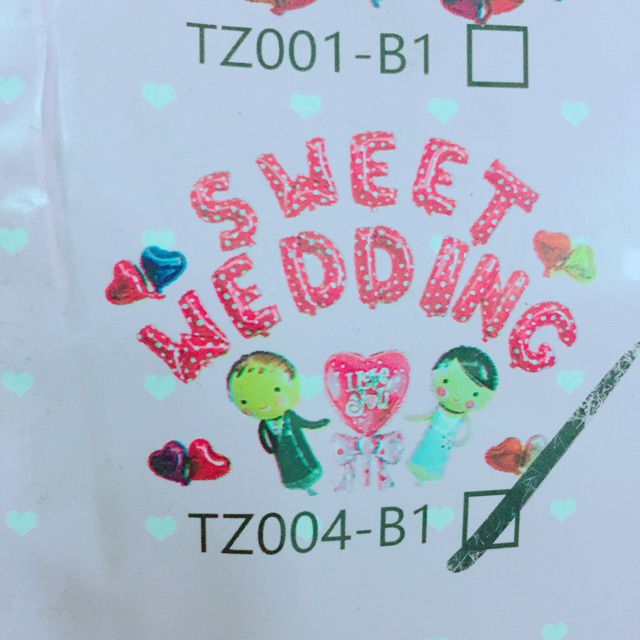 Set Bóng bay tráng nhôm SWEET WEDDING trang trí phòng cưới