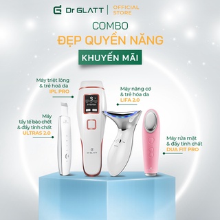 Combo bộ 4 sản phẩm dr glatt đẹp quyền năng dua fit pro, ultras 2.0, lifa 2.0 và ipl pro