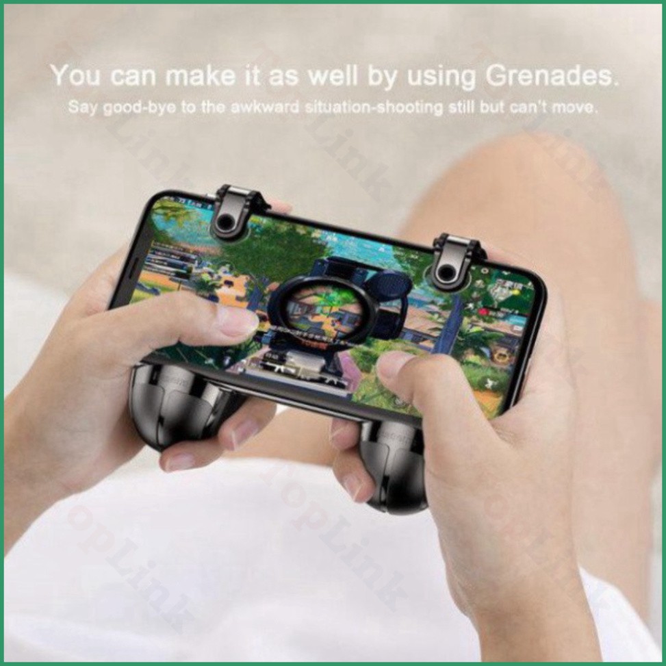 [TopLink] Tay Cầm Game Thương Hiệu Baseus L1R1 Có Nút Chơi Game PUBG Cho Smartphone Iphone , Samsung, Xiaomi..