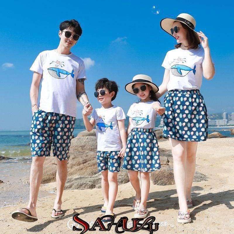 [SỈ GIÁ RẺ] Set gia đình cá heo (cả áo và quần)-Sỉ từ 5 set trở lên - mẫu người lớn