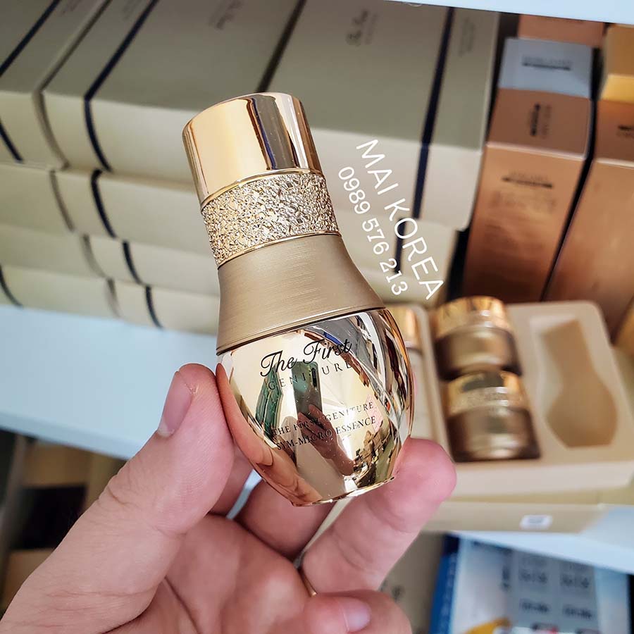 Tinh chất siêu vi OHUI The First trẻ hóa tái sinh làn da chống lão hóa mạnh mẽ mini tách set
