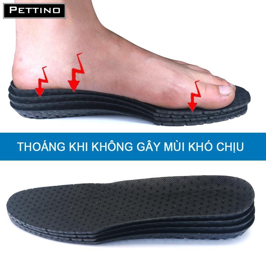 1 cặp lót giày nam (GIÁ BÁN GỒM 1 CẶP-ĐỦ DÙNG CHO 1 ĐÔI GIÀY) thoáng khí thông hơi PETTINO - TX01