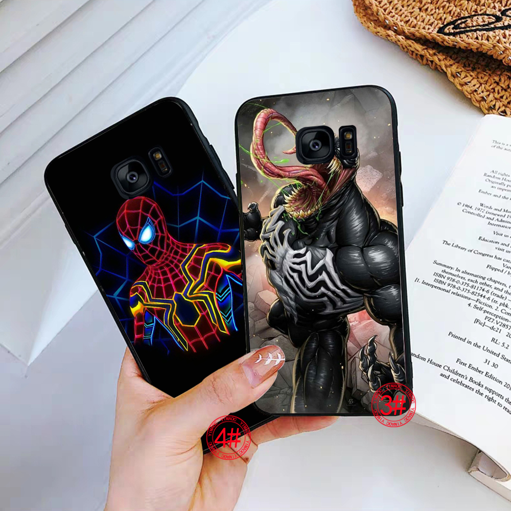 Ốp điện thoại mềm họa tiết Batman và Venom 94B cho Samsung S7 Edge S8 S9 S10 Plus S10E