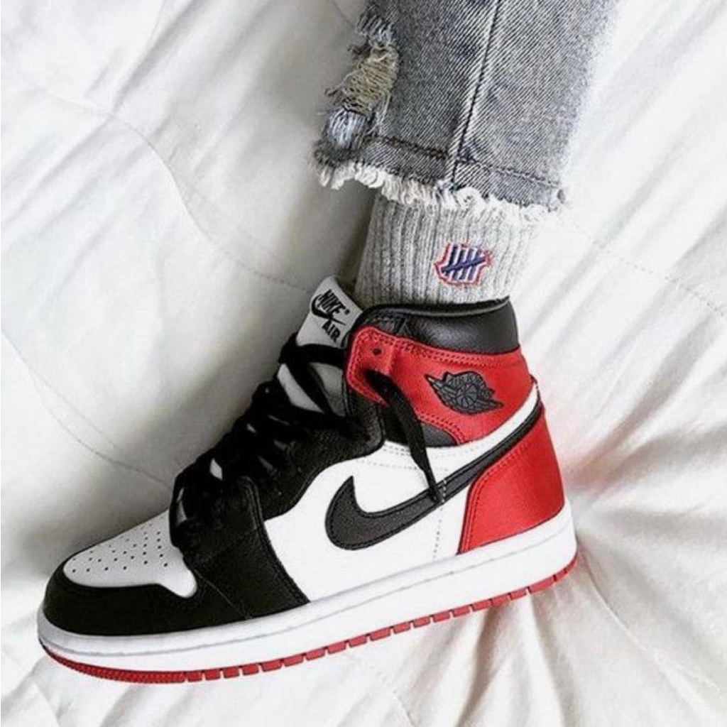 Giày 𝐉𝐨𝐫𝐝𝐚𝐧 Đỏ Đen Cổ Thấp_Giày Thể Thao jd1 red black phối đồ nam nữ hot trend 2023