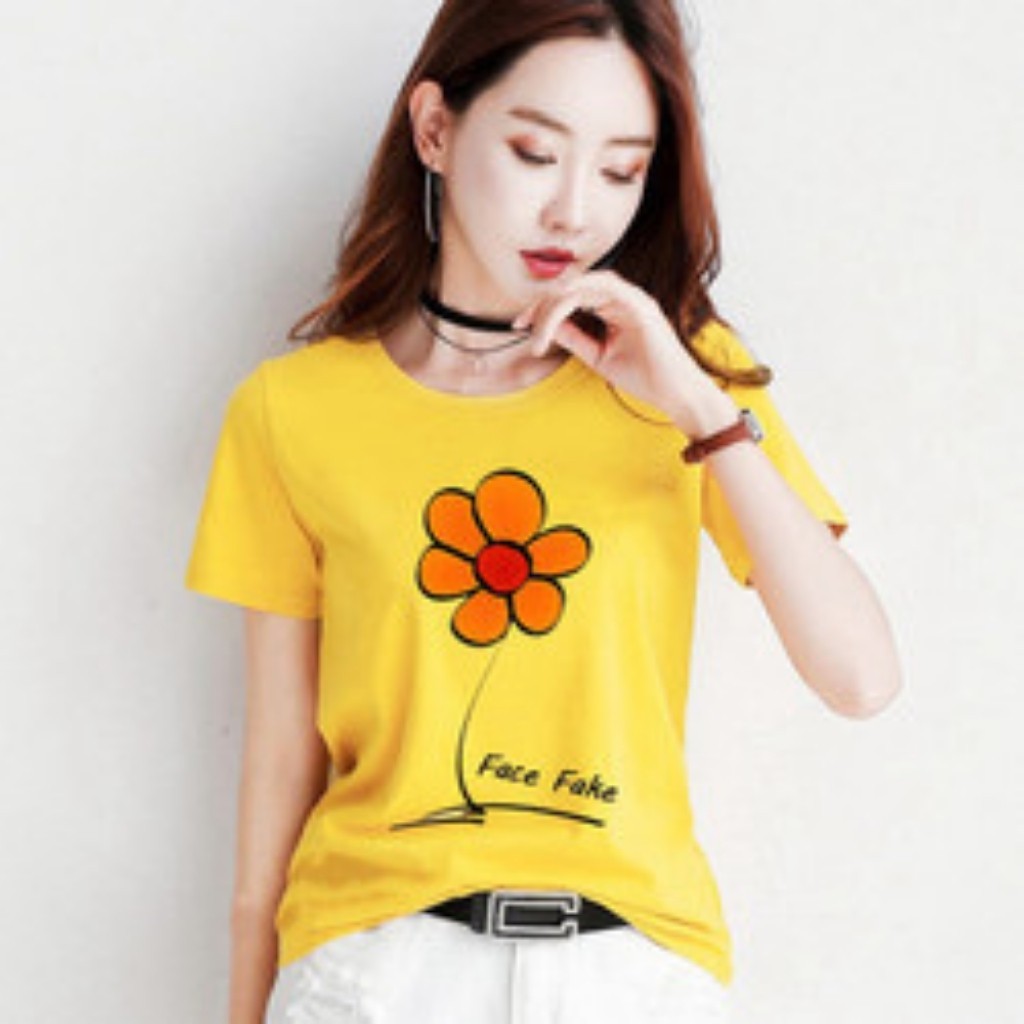 Áo Thun Nữ Tay Ngắn ATTN01, Áo Phông Cổ Tròn Ulzzang Nhiều Màu, Chất Thun Cotton Mềm Mịn Ysshop