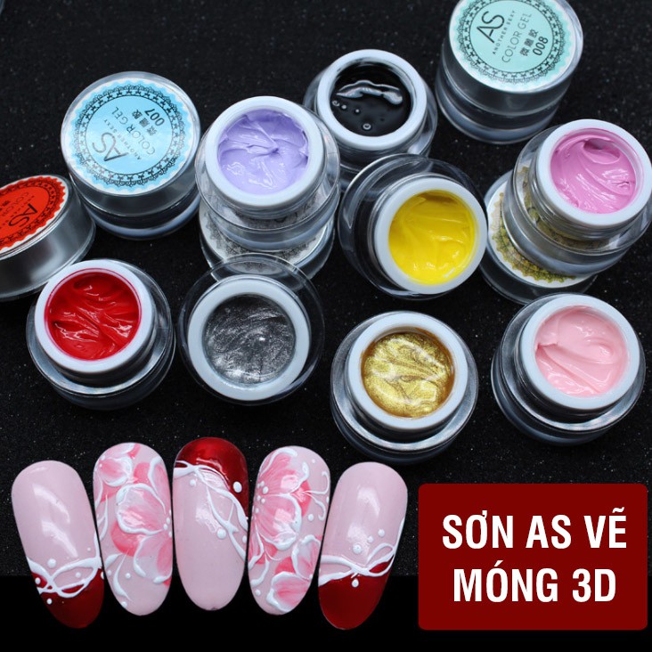 Gel vẽ móng 3D - AS (100% chính hãng)