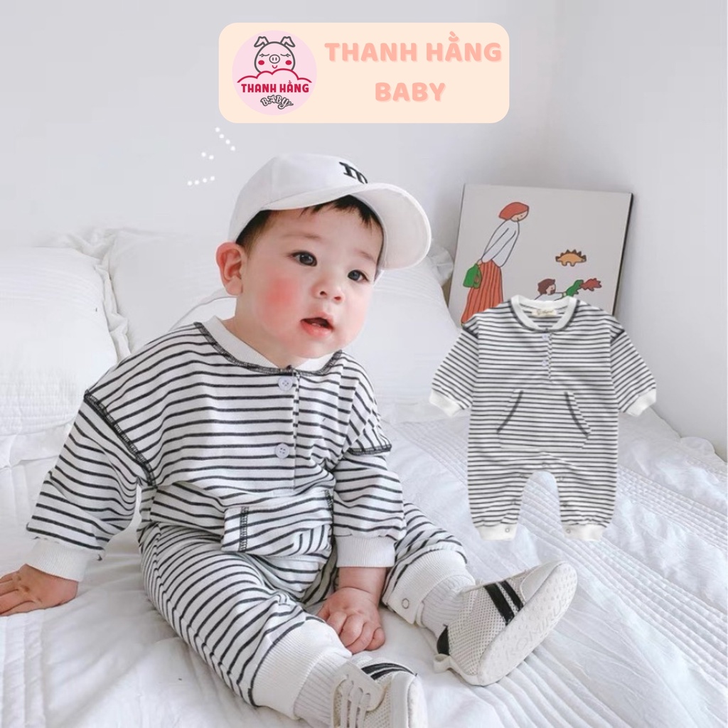 Body dài tay cho bé , body cotton cho bé Thanh hằng baby