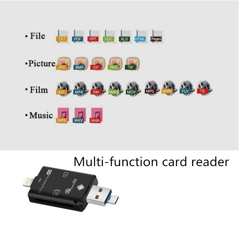 Đầu Đọc Thẻ Nhớ Micro Sd Tf Đa Năng Cho Iphone / Ipad