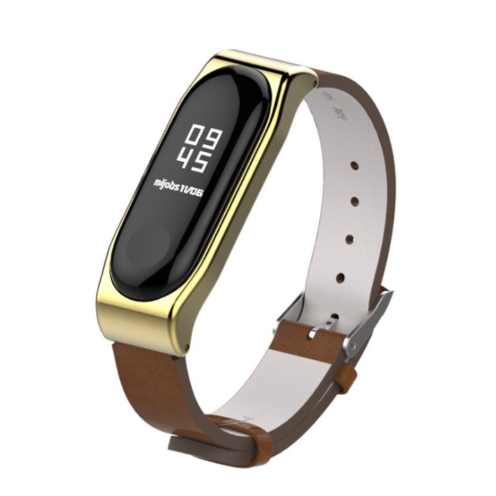 Dây đeo thay thế cho Xiaomi Miband 3 - 4-5 MB14 da PU thời trang