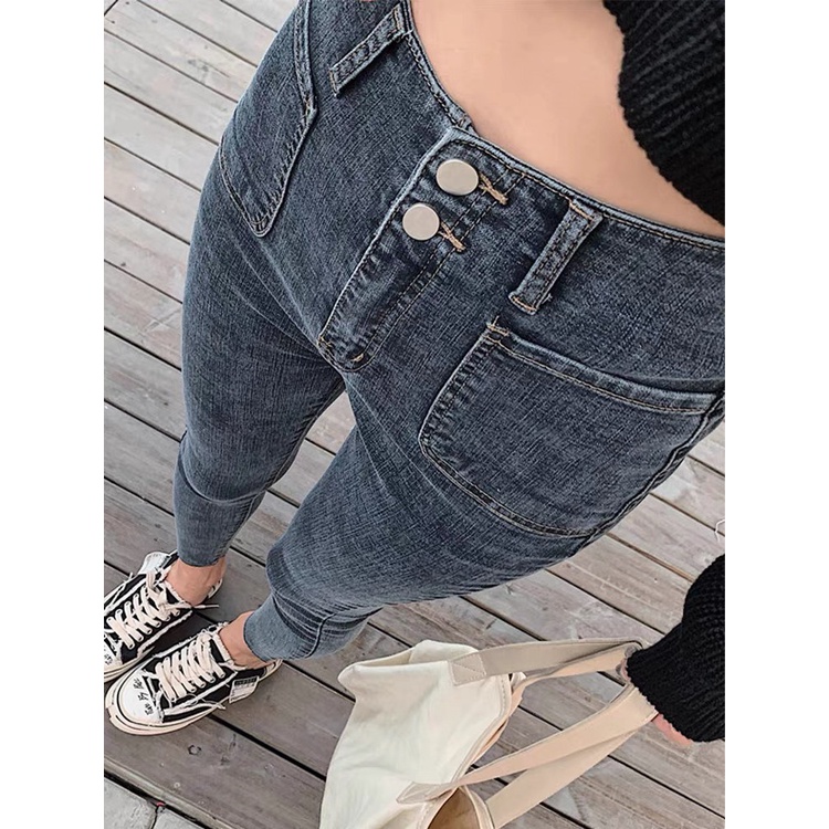 [60kg-90kg] Quần jeans 9 tấc BigSize thiết kế lưng liền 2 túi to , co dãn mạnh 4297