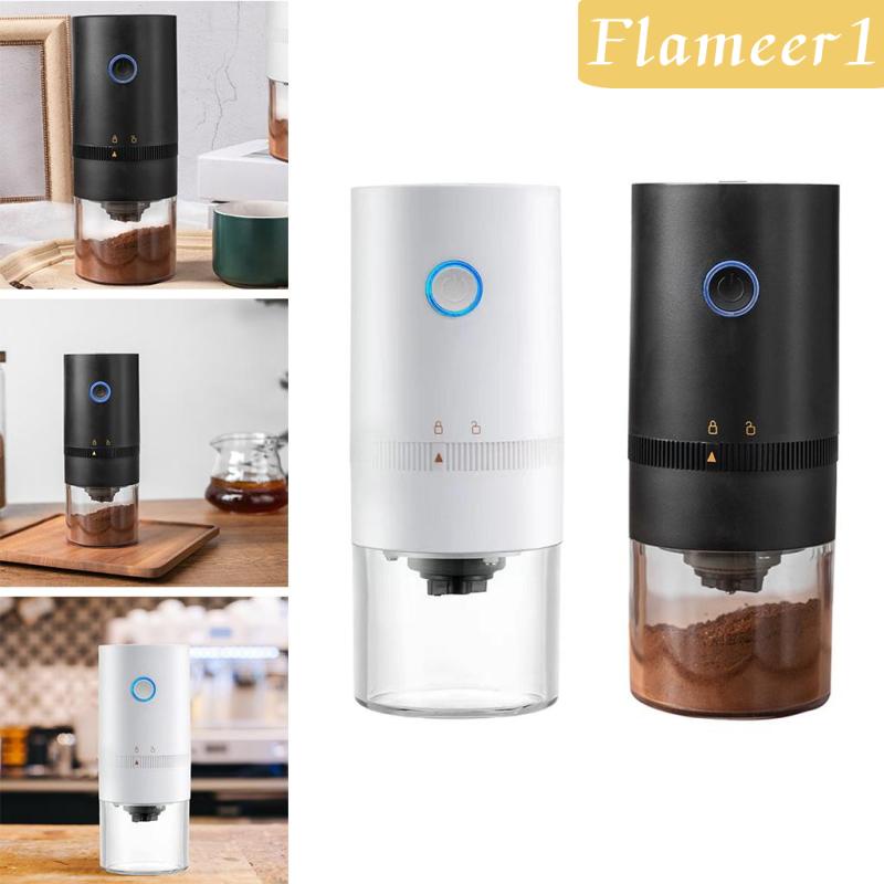 Máy Xay Cà Phê Tự Động Một Chạm Cổng USB Màu Trắng Dùng Trong Nhà Bếp / Văn Phòng Hiệu Flameameer1