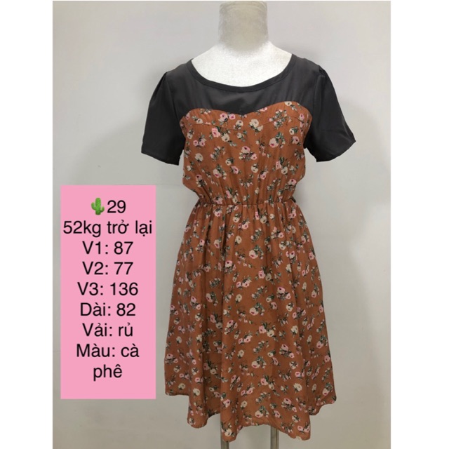 [ĐX2932] Đầm hoa 2hand Nhật tuyển