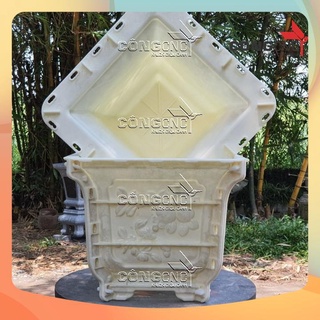 Khuôn Chậu Cảnh ABS Vuôn 35 Úp Đáy - V35UD