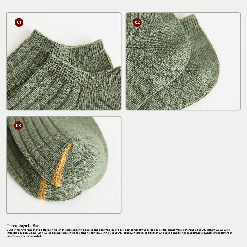 Tất Cotton Cổ Ngắn Thoáng Khí Nhiều Màu Thời Trang Hàn Quốc 2020