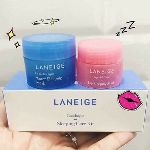 Combo mặt nạ ngủ Môi ,Mặt LANEIGE