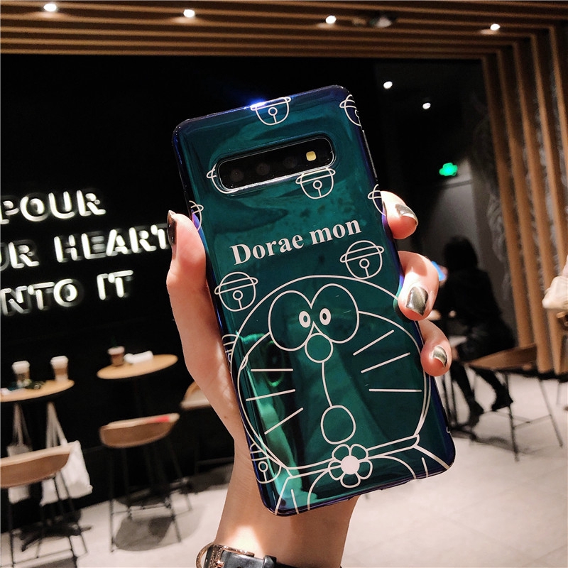 Doraemon Phone Case Samsung Galaxy S10 Plus Samsung S8 S9 Note 8 Note 9 Back Cover Cartoon Mobile Phones TPU