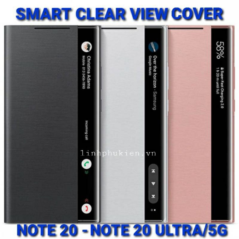 Bao da Clear View Cover Samsung Galaxy Note 20/ Note 20 Ultra/ Ultra 5G chính hãng | BigBuy360 - bigbuy360.vn