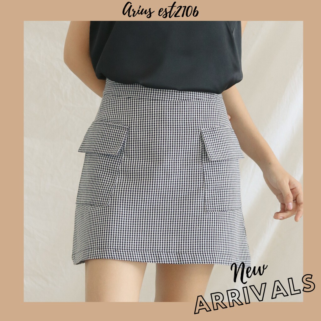 ariustees- Chân váy Pocket uniform skirt