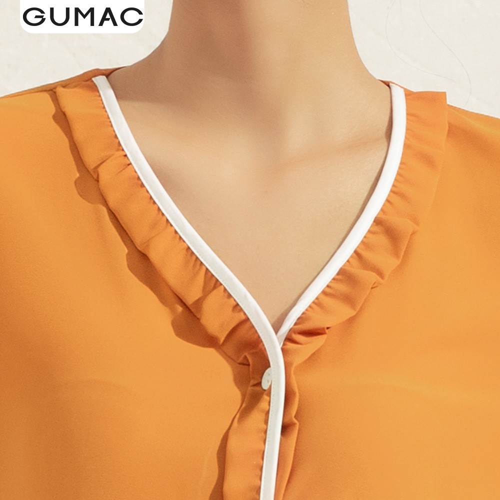 [Mã WABRGUSBD2 giảm 10% tối đa 50k đơn từ 250k] Áo sơ mi nữ cổ viền trắng bèo GUMAC đồ công sở thanh lịch, đủ màu AA1119 | BigBuy360 - bigbuy360.vn