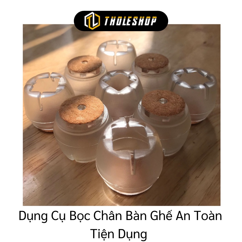 [SGD] Vỏ Bọc Chân Ghế Vuông - Miếng Bịt Chân Bàn, Ghế Chống Trơn Trượt, Trầy Xước Sàn Nhà 5700