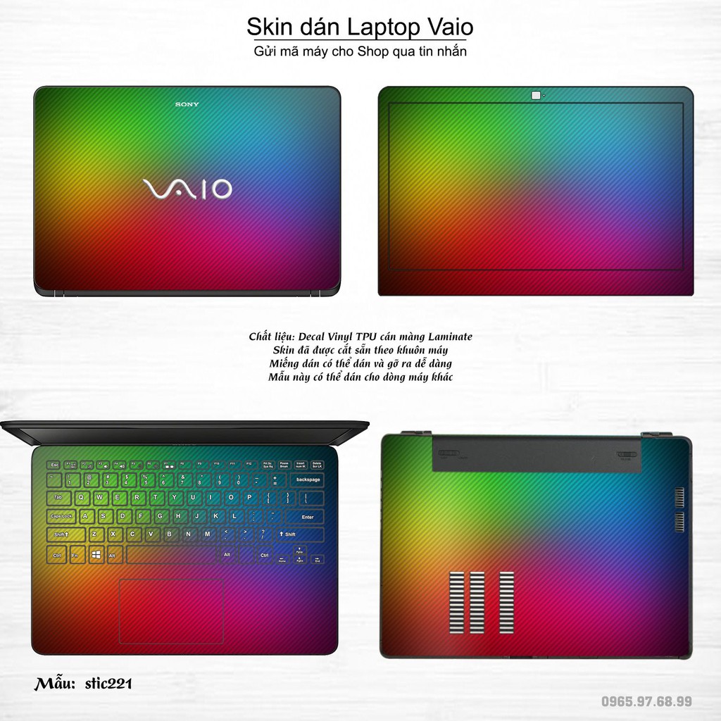 Skin dán Laptop Sony Vaio in hình Hoa văn sticker _nhiều mẫu 36 (inbox mã máy cho Shop)