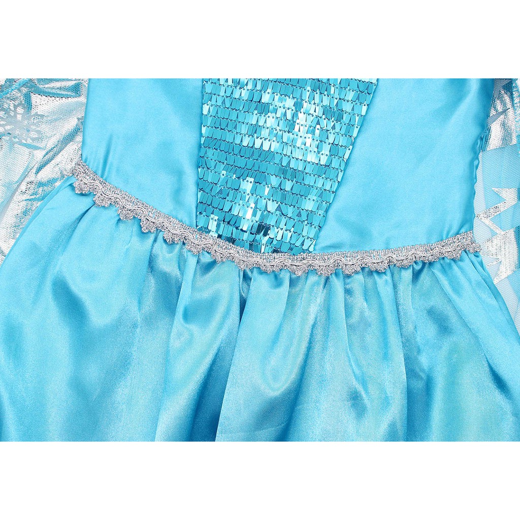 Đầm công chúa Elsa phong cách Âu Mỹ lãng mạn tùy chọn màu sắc dành cho bé gái