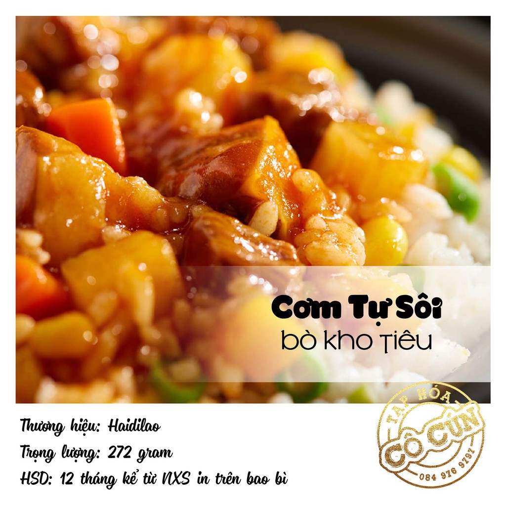 Cơm tự sôi Haidilao -  Tặng kèm đồ ăn vặt, Thơm ngon, dễ chế biến chỉ trong 15 phút