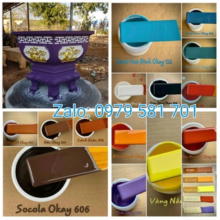 Sơn Chậu Kiểng Đủ Các Màu Lon 1kg Sơn Nước