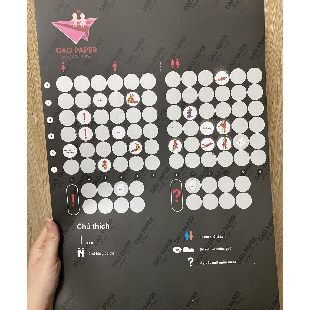 (Che tên)Game Bad Bed duh 18 (TẶNG MIẾNG CÀO) nâng tầm cảm xúc make love dành cho các cặp đôi yêu nhau bad bed