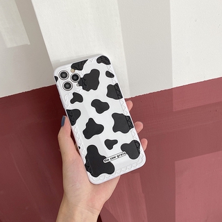 Ốp Điện Thoại Họa Tiết Bò Sữa Cho Iphone 7 / Se 11pro / Max X / Xs / Xr