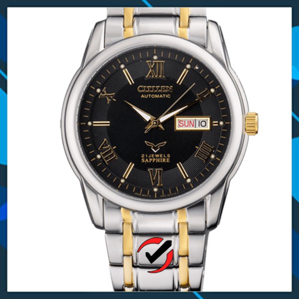 Đồng Hồ Cơ Nam Citizen Cao Cấp Lộ Máy Giá Rẻ Chống Nước Chống Xước Automatic CTCS04DE