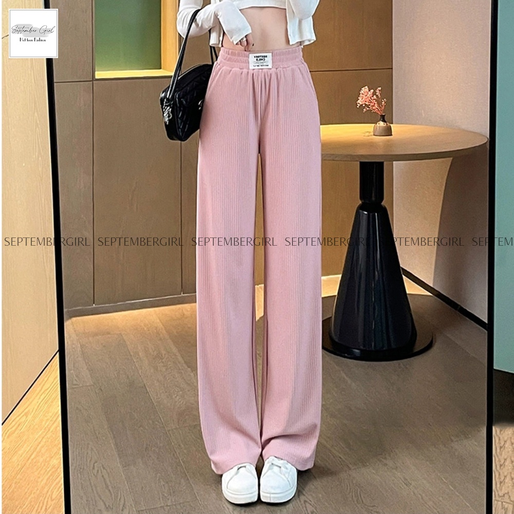 quần culottes ống suông thun tăm thời trang SEPTEMBERGIRL QUAN NU 002