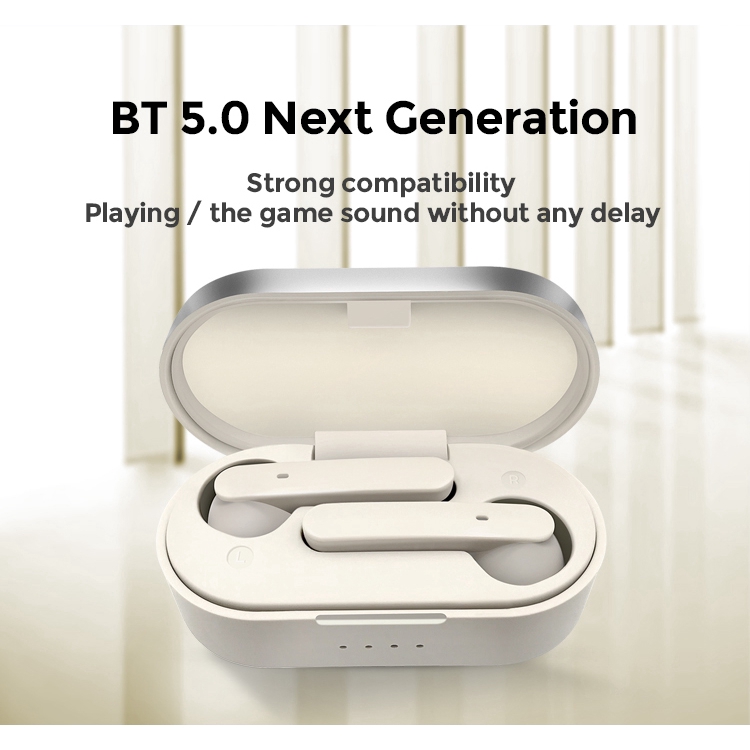 Bluetooth TWS Earbud In Ear Wireless White Earphones Headphones for Sports