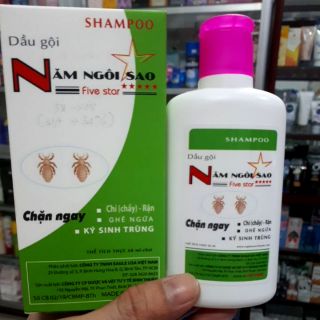 DẦU GỘI DIỆT CHÍ & DIỆT LUÔN TRỨNG CHÍ NĂM NGÔI SAO 60ML, CHẤT LƯỢNG TUYỆT VỜI