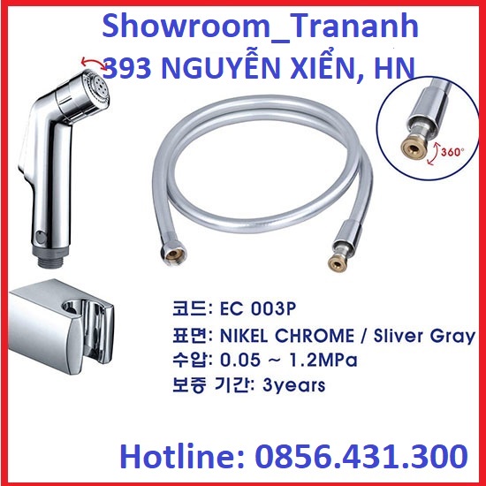 VÒI XỊT NƯỚC NHÀ VỆ SINH ECOBATH EC-001/EC-002/EC-003/EC-004/EC-005/EC-006, Xịt Nhà Tắm Ecobath