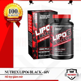 [GIÁ TỐT NHẤT] [Sale] Đốt Mỡ Giảm Cân Cực Mạnh NUTREX RESEARCH LIPO 6 ULTRA CONCENTRATE 60 Viên