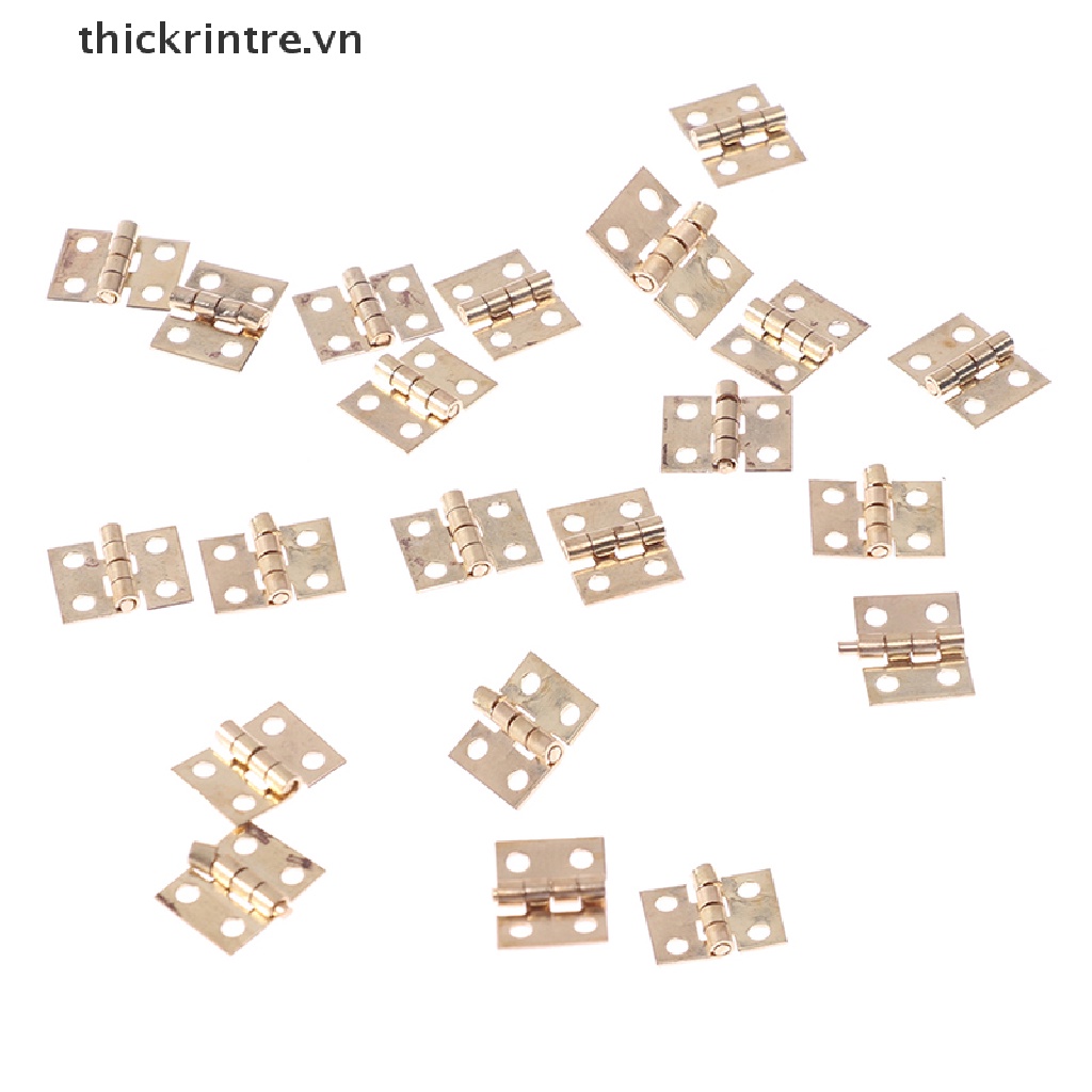 Set 20 Bản Lề Cửa Mini Bằng Đồng Thau Chất Lượng Cao