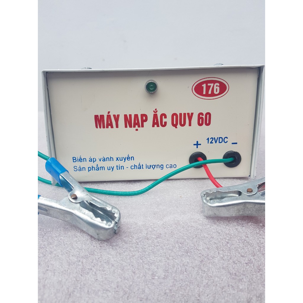 Sạc Acquy 12V.DÂY ĐỒNG 100%.SẠC BÌNH 1-60AH .hàng công ty 176 VIỆT NAM