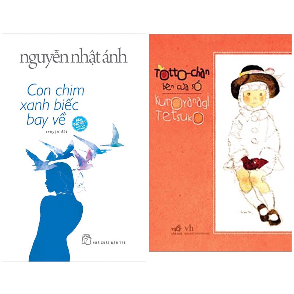Sách Combo 2 Cuốn Văn Học: Con Chim Xanh Biếc Bay Về (Bìa Mềm) + Totto Chan Bên Cửa Sổ