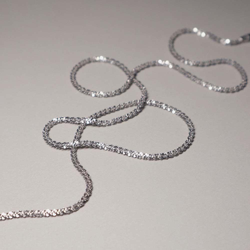 AROMA Vòng cổ Mạ Bạc Lấp Lánh Sang Trọng