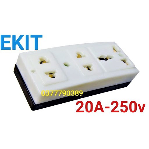 ổ cắm 3 lỗ đa năng EKIT 250v-20A