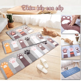 Combo 40cm120cm Thảm bếp thảm chùi chân lông mịn Thảm phòng tắm cao cấp