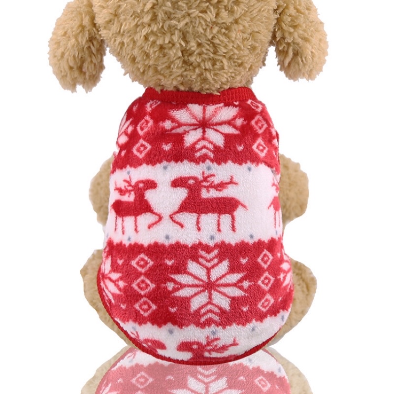 BST NOEL ÁO NỈ MỎNG KHÔNG KHÍ NOEL CHO THÚ CƯNG